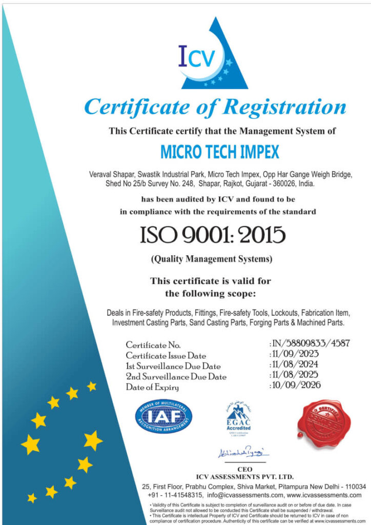 certificate - MicrotechImpex